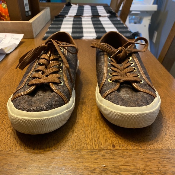 Michael kors shoes size 7 brown/gold - Picture 4 of 8